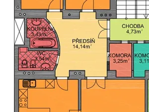 Pronájem bytu 3+1, Praha - Nové Město, Dřevná, 102 m2