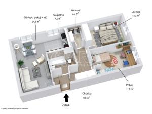 Prodej bytu 3+kk, Rakovník - Rakovník II, Čs. legií, 69 m2