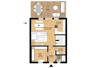 Prodej rodinného domu, Měšice, Žitná, 101 m2