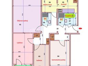 Pronájem bytu 4+1, Praha - Hlubočepy, Lamačova, 92 m2