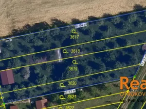 Prodej zahrady, Otrokovice, Hložkova, 2202 m2