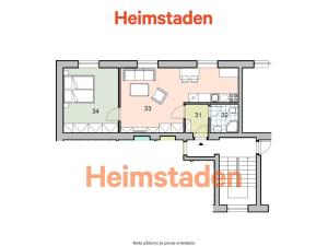Pronájem bytu 2+kk, Karviná - Nové Město, Brožíkova, 41 m2
