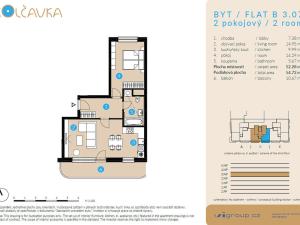 Prodej bytu 2+kk, Praha - Libeň, Nad Kolčavkou, 52 m2