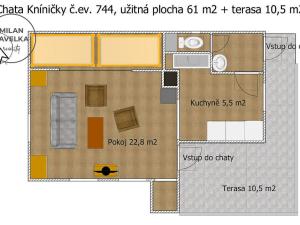 Prodej chaty, Brno - Kníničky, 61 m2