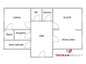 Pronájem bytu 2+1, Hradec Králové, Eliščino nábřeží, 80 m2