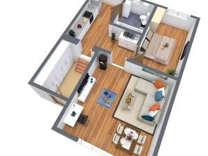 Pronájem bytu 2+1, Žatec, Sládkova, 52 m2