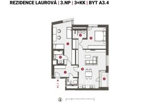 Prodej bytu 3+kk, Praha - Smíchov, Na Laurové, 95 m2