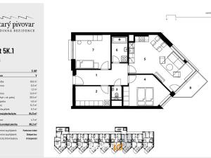 Prodej bytu 3+kk, Brno, Kollárova, 75 m2