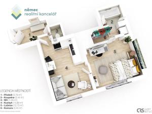 Prodej bytu 1+1, Praha - Libeň, U skládky, 40 m2