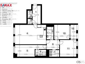 Pronájem bytu 4+kk, Praha - Smíchov, Toyen, 112 m2