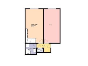 Pronájem bytu 2+kk, Praha - Nusle, K podjezdu, 46 m2