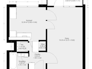 Pronájem bytu 1+1, Rosice, Kaštanová, 40 m2