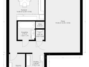 Pronájem bytu 1+1, Brno, Pod nemocnicí, 45 m2