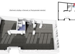 Prodej obchodního prostoru, Ostrava - Moravská Ostrava, Partyzánské náměstí, 144 m2
