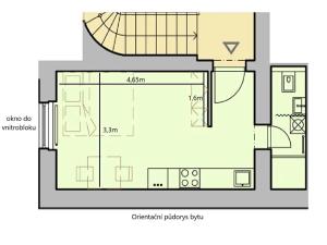 Pronájem bytu 1+kk, Opava, náměstí Republiky, 24 m2