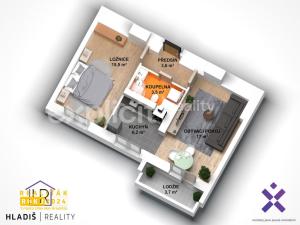 Prodej bytu 2+kk, Uherský Brod, U Plynárny, 44 m2