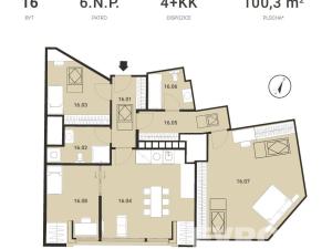 Prodej bytu 4+kk, Praha - Michle, Magistrů, 100 m2