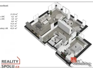 Prodej bytu 4+kk, Praha, Písčitá, 117 m2