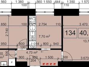 Pronájem bytu 2+1, Praha - Nové Město, Vyšehradská, 41 m2