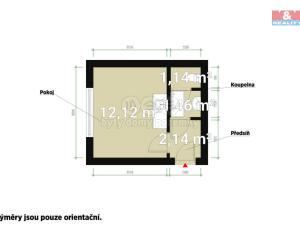 Pronájem bytu 1+kk, Kaznějov, 20 m2