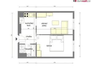 Pronájem bytu 2+kk, Neratovice, Kojetická, 39 m2