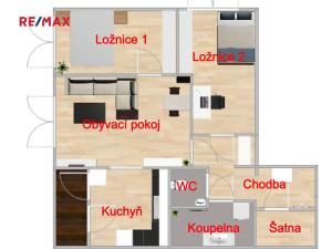 Pronájem bytu 3+1, Praha - Strašnice, Pod strání, 66 m2