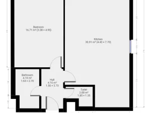 Pronájem bytu 2+kk, Praha - Dolní Počernice, Černodolská, 62 m2