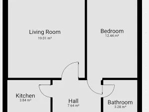 Prodej bytu 2+kk, Praha - Krč, Pacovská, 48 m2