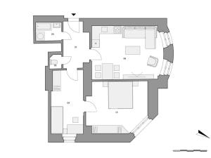 Prodej bytu 3+kk, Praha - Smíchov, Na Václavce, 61 m2