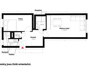 Pronájem bytu 2+1, Praha - Žižkov, Jičínská, 48 m2