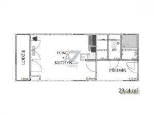Pronájem bytu 1+kk, Ostrava - Moravská Ostrava, Nádražní, 29 m2