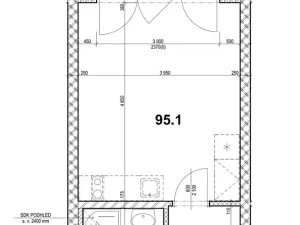 Pronájem bytu 1+kk, Praha - Horní Měcholupy, Mantovská, 33 m2