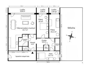 Prodej bytu 4+kk, Praha - Michle, Sedlčanská, 102 m2