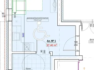 Prodej bytu 1+kk, Primorsko, Bulharsko, 27 m2