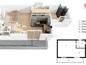 Prodej bytu 1+kk, Vrbno pod Pradědem, Žižkova, 31 m2