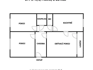 Pronájem bytu 3+1, Praha - Michle, U Botiče, 78 m2
