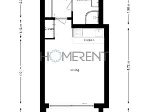 Pronájem bytu 1+kk, Praha - Žižkov, Šrámkové, 29 m2