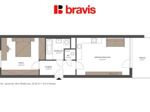 Prodej bytu 2+kk, Brno, Jezerůvky, 55 m2