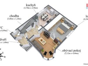 Prodej rodinného domu, Chomutov, Potoční, 75 m2