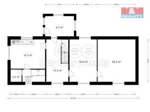Prodej rodinného domu, Mělnické Vtelno - Vysoká Libeň, Krpská, 83 m2