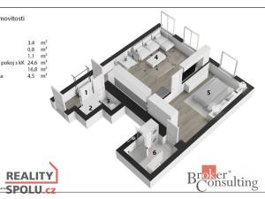 Prodej bytu 2+kk, Praha - Vinohrady, Pod Zvonařkou, 52 m2