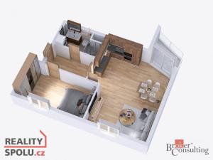 Prodej bytu 2+kk, Náchod - Staré Město nad Metují, Bartoňova, 56 m2