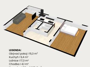 Prodej bytu 2+1, Hradec Králové - Plácky, U Fotochemy, 49 m2