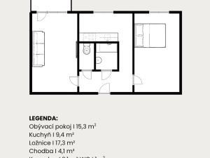 Prodej bytu 2+1, Hradec Králové - Plácky, U Fotochemy, 51 m2