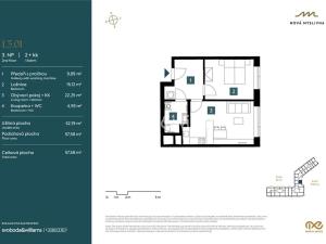 Prodej bytu 2+kk, Brno, Nad Pisárkami, 57 m2