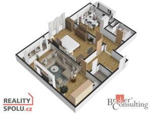 Prodej bytu 2+1, Poděbrady - Poděbrady III, 74 m2