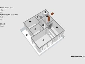 Prodej bytu 4+kk, Praha - Vinohrady, Korunní, 122 m2