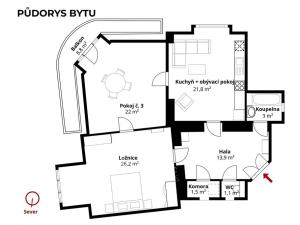 Prodej bytu 3+kk, Praha - Vinohrady, Slezská, 90 m2