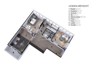 Pronájem bytu 3+1, Ostrava - Poruba, Bulharská, 66 m2