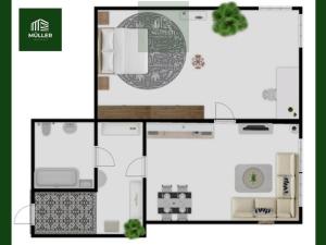 Pronájem bytu 2+kk, Plzeň, Guldenerova, 43 m2